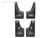 Weathertech MudFlap No-Drill DigitalFit MudFlap Kit Black | BHTJ 110011-120011