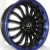 G-Line Alloys G601 Wheel 18x7 5x100 Blue Lip Black 40MM | 18X7 5-100 G601 BLPU +40