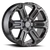 Black Rhino Wanaka Wheel 18x9 6x139.7 Matte Gunmetal w/ Brushed Face & Gunmetal Tint 12mm - FREE T-SHIRT INCLUDED! | 1890WKA126140G12