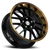 DOORBUSTER PRICING! - Shift H28 Crank Wheel 18x8.5 5x100 & 5x114.3 Black w/ Bronze Lip 30mm - FREE T-SHIRT INCLUDED! | H28850030BBZ