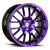 DOORBUSTER PRICING! - Shift H28 Crank Wheel 18x8.5 5x100 & 5x114.3 Gloss Black & Purple Machined 30mm - FREE T-SHIRT INCLUDED! | H28850030GBMP