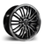 White Diamond® W820 Wheels Rims 17x7.5 5x108 5x4.5 (5x114.3) Black Machined 35 | 82017751010811435BP
