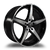 White Diamond® W244 Wheels Rims 17x7 5x112 5x4.5 (5x114.3) Black Machined 35 | 24417751011011435BP