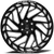 Axe Zeus Wheels Rims 22x12 5x127 5x139.7 Gloss Black Milled -44mm | 221210H-44ZEUBM