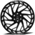 Axe Zeus Wheels Rims 20x10 8x165.1 Gloss Black Milled -19mm | 20108165-19ZEUBM