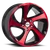 DOORBUSTER PRICING! - Shift H22 Strut Wheel 18x8.5 5x100 Gloss Black w/ Candy Red Face 35mm - FREE T-SHIRT INCLUDED! | H22850035GBR