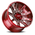 DOORBUSTER PRICING! - Off Road Monster M25 M25 Wheel 20x10 6x139.7 Milled Candy Red -19mm - FREE T-SHIRT INCLUDED! | M250639N19RML