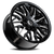 Vct Cyclone Wheel 22x9 5x115 & 5x120 Black Machined 15mm | CYC-22951520+15BM