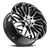 Vct Slider Wheel 22x8.5 5x115 Black Machined 38mm | SLD-2285515+38BM