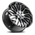 Vct Slider Wheel 22x9 5x115 Black Machined 15mm | SLD-229515+15BM