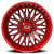 Vision Riot 402 Wheel 20x10 8x170 Red Tint Milled Spokes -25mm | 402-20070RTMS-25