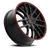 DOORBUSTER PRICING! - Touren Tr60 Wheel 17x7.5 5x110 & 5x115 Gloss Black With Red Ring 42mm | 3260-7711BR