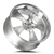 Strada Street Classics C02 Old Skool Wheels Rims 24x10 Blank Custom Drilled Brushed Silver W/ Stainless Lip 15mm | C02400015BFSMLSS