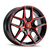 Touren Tr79 Wheels Rims 17x8 5x108 Gloss Black Machined With Red Tint 35mm | 3279-7831BRT35