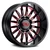 Cali Off-Road Summit Wheels Rims 20x10 5x127 Gloss Black Milled W/ Prism Red Tint -25mm | 9110-2173BTR