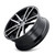 Kraze Kr190 Lusso Wheels Rims 17x8 5x108 Gloss Black Machined 38mm | KR190-7831BM38