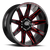 DOORBUSTER PRICING! - Off Road Monster M25 M25 Wheel 22x12 6x135 Gloss Black w/ Candy Red Milling -44mm - FREE T-SHIRT INCLUDED! | M25212635N44GBMLR