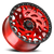 DOORBUSTER PRICING! - Off Road Monster M50 M50 Wheel 17x9 6x139.7 Candy Red w/ Black Ring 0mm - FREE T-SHIRT INCLUDED! | M50763900RBR