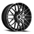 Drw D21 Wheel 18x8 5x108 & 5x114.3 Gloss Black Machined Face 38mm | D21-188010H1083873BMF
