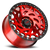 DOORBUSTER PRICING! - Off Road Monster M50 M50 Wheel 20x9.5 5x127 Candy Red w/ Black Ring -12mm - FREE T-SHIRT INCLUDED! | M500527N12RBR