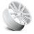 Dub S257 Flex Wheels Rims 22x9.5 6x5.5 (6x139.7) Gloss Silver Brushed Face 25 | S257229584+25