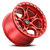 Weld Off-Road Ledge Beadlock Wheel 17x10 5x127 Candy Red -25mm | W90670075450