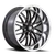 Us Mags U138 Santa Cruz Wheel 20x10 5x127 Gloss Black With Diamond Cut Lip 6mm - FREE T-SHIRT INCLUDED! | U13820007357