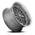 Us Mags U139 Santa Cruz Wheel 20x8.5 5x120.65 Anthracite With Diamond Cut Lip 6mm - FREE T-SHIRT INCLUDED! | U13920856150