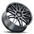 Voxx Nice Wheels Rims 17x7.5 5x112 5x120 Gloss Black 40mm | NCE 775-5003-40 GB