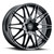 Voxx Nice Wheels Rims 17x7.5 5x115 5x120 Gloss Black 20mm | NCE 775-5004-20 GB