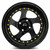 Vors Vr2 Wheels Rims 15x8 4x100 Black W/ Gold Rivets 20mm | VR02158040020BK