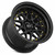 Vors Vr7 Wheels Rims 15x9 4x100 4x114.3 Black W/ Gold Rivets 0mm | VR0715908H0BK