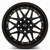 Vors Vr7 Wheels Rims 15x7 4x100 4x114.3 Black W/ Gold Rivets 35mm | VR0715708H35BK