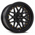 Vors Vr7 Wheels Rims 16x8 4x108 Black W/ Gold Rivets 20mm | VR0716808H20BK-408