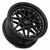 Vors Vr7 Wheels Rims 16x8 4x108 Black W/ Gold Rivets 20mm | VR0716808H20BK-408