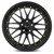 Vors Vr8 Wheels Rims 19x8.5 5x114.3 Black W/ Gold Rivets 35mm | VR08198551435GB