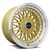 Vors Vr3 Wheels Rims 15x8 4x108 Gold W/ Machined Lip & Gold Rivets 20mm | VR0315808H20GD-408