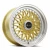 Vors Vr3 Wheels Rims 16x8 4x108 Gold W/ Machined Lip 20mm | VR0316808H20GD-408