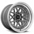 Vors Vr7 Wheels Rims 15x9 4x100 4x114.3 Gunmetal W/ Machined Lip & Chrome Rivets 0mm | VR0715908H0GM