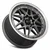 Vors Vr7 Wheels Rims 15x7 4x108 Gunmetal W/ Machined Lip & Chrome Rivets 35mm | VR0715708H35GM-408
