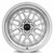 Vors Vr7 Wheels Rims 15x9 4x100 4x114.3 Silver Machined W/ Machined Lip & Chrome Rivets 0mm | VR0715908H0S