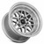 Vors Vr7 Wheels Rims 15x8 4x108 Silver Machined W/ Machined Lip & Chrome Rivets 0mm | VR0715808H0S-408