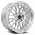Vors Vr8 Wheels Rims 18x8 5x108 Silver W/ Machined Lip & Chrome Rivets 35mm | VR08188051435S-508