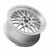 Vors Vr8 Wheels Rims 19x8.5 5x110 Silver W/ Machined Lip & Chrome Rivets 35mm | VR08198551435S-510