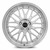 Vors Vr8 Wheels Rims 19x8.5 5x112 Silver W/ Machined Lip & Chrome Rivets 35mm | VR08198551435S-512