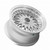 Vors Vr3 Wheels Rims 16x8 4x100 4x114.3 Silver W/ Machined Lip & Gold Rivets 20mm | VR0316808H20S