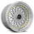 Vors Vr3 Wheels Rims 16x8 4x108 Silver W/ Machined Lip & Gold Rivets 20mm | VR0316808H20S-408