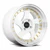 Vors Vr2 Wheels Rims 15x8 4x108 White W/ Machined Lip & Gold Rivets 20mm | VR02158040020W-408