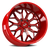 Vision Riot 402 Wheel 20x10 5x150 Red Tint Milled Spokes -25mm | 402-20050RTMS-25