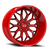 Vision Riot 402 Wheel 20x9 5x127 Red Tint Milled Spokes 10mm | 402-2973RTMS10